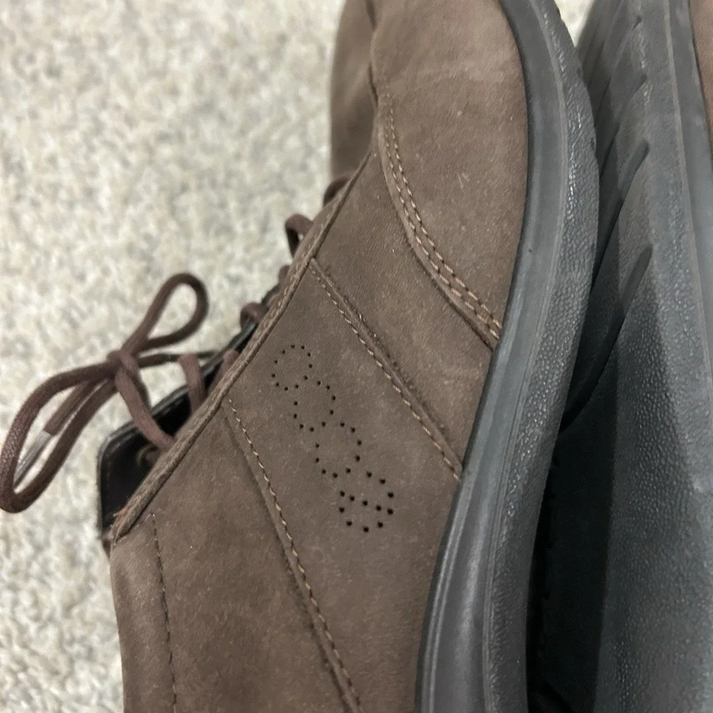 ECCO Women's Shoes‎ Size 39 EUR 10 - 10.5 US Nubuck Brown Leather Comfort